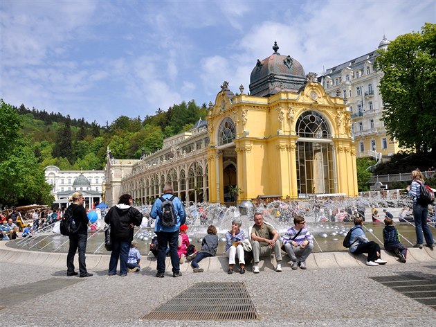 Zpívající fontána, jeden ze symbol Mariánských Lázní