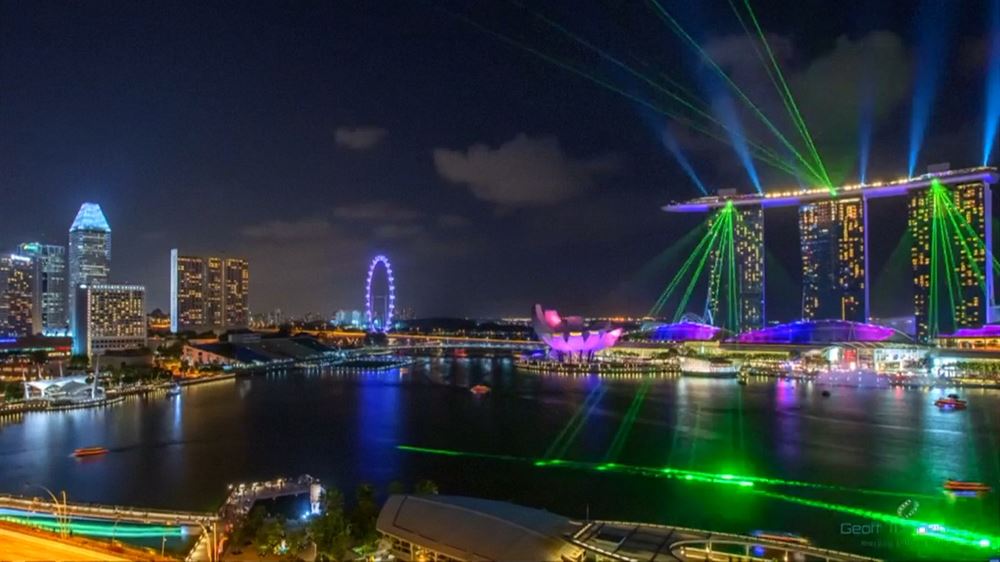 Singapur v unikátním časosběru Singapur v unikátním časosběru