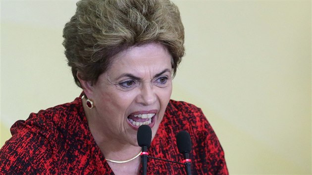 Brazilsk prezidentka Dilma Rousseffov (9. kvtna 2016)