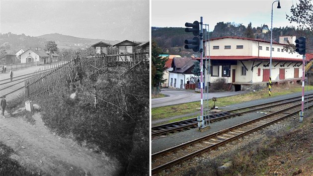 Mal Skla kolem roku 1908 a dnes.