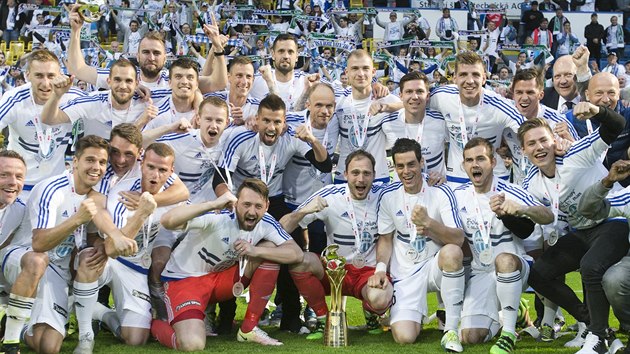 Fotbalist Mlad Boleslavi slav triumf v domcm pohru.