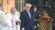 Mše k 700. výročí narození Karla IV. v katedrále sv. Víta. Na snímku je... Mše k 700. výročí narození Karla IV. v katedrále sv. Víta. Na snímku je...