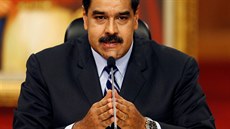 Venezuelský prezident Nicolás Maduro bhem tiskové konference v Caracasu (17....
