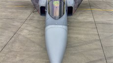 Nové zbarvení jednoho z eských gripen pro cviení tygích letek