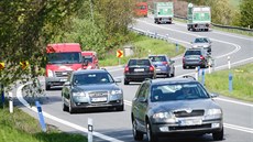 Obávaný úsek silnice I/3 z Prahy do Tábora nedaleko Olbramovic, kde se stávají... Obávaný úsek silnice I/3 z Prahy do Tábora nedaleko Olbramovic, kde se stávají...