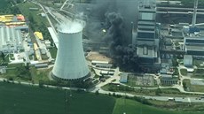 Požár elektrárny ČEZ Mělník v Horních Počaplech (13.5.2016). Požár elektrárny ČEZ Mělník v Horních Počaplech (13.5.2016).