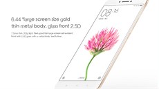 Xiaomi Mi Max má obí displej, tenké kovové tlo a po krajích zaoblené ochranné...