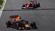 Max Verstappen na okruhu Velké ceny Španělska Max Verstappen na okruhu Velké ceny Španělska