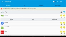 NoRoot Data Firewall kontroluje síovou komunikaci vech instalovaných aplikací.