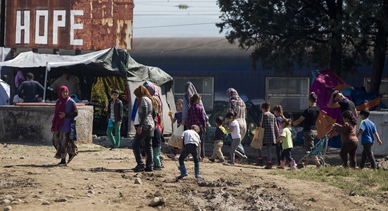 Provizorní táboit v Idomeni vzniklo samovoln, kdy asi ped temi msíci...