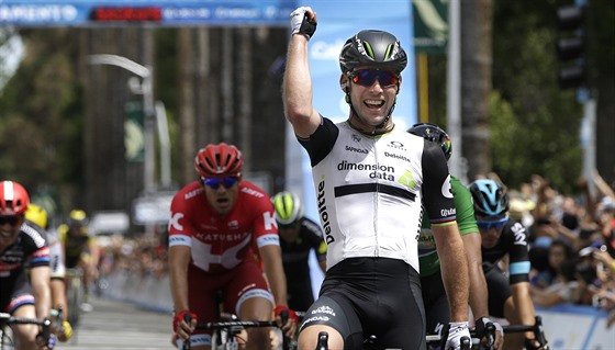 Mark Cavendish jásá po triumfu v poslední etap závodu Kolem Kalifornie.