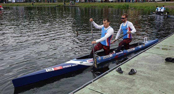 Jaroslav Rado a Filip Dvoák na olympijské dokvalifikaci