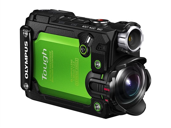 Akní kamerka Olympus TG-Tracker v zeleném provedení