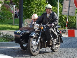 Motocykl Dnpr na Oldtimer Bohemia Rally 2016