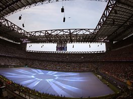 PLNÝ DM. Stadion v Milán ped finále Ligy mistr.