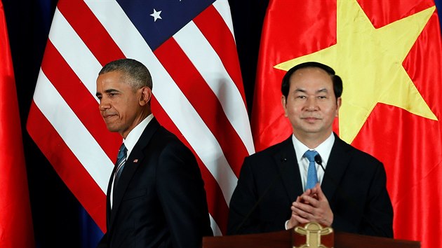 Americk prezident Barack Obama na nvtv Vietnamu. (23. kvtna 2016)