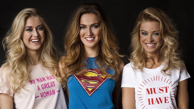 Vítzky eské Miss 2016 Natálie Kotková, Andrea Bezdková a Kristýna Kubíková