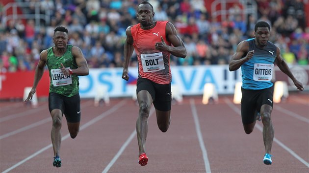NA TRATI. Jamajsk sprinter Usain Bolt na mtinku Zlat tretra.