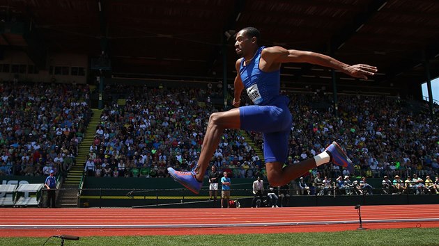 Christian Taylor na mtinku Diamantov ligy v Eugene