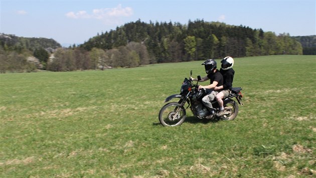 Motorka u Adrpasko-teplickch skal.