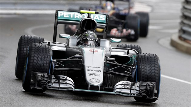 Nico Rosberg na okruhu v Monaku