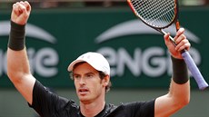 JSEM VÍTZ. Andy Murray po nároném souboji s Radkem tpánkem.