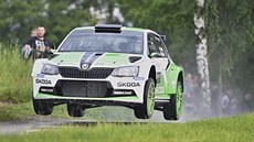 Rallye Český Krumlov - Jan Kopecký se Škodou Fabia R5. Rallye Český Krumlov - Jan Kopecký se Škodou Fabia R5.