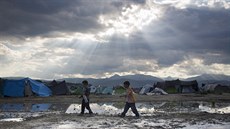 Provizorní táboit v Idomeni vzniklo samovoln, kdy asi ped temi msíci...