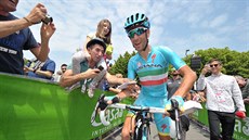 Vincenzo Nibali ped startem 19. etapy Gira d´Italia.