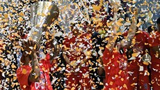Konfety pro CSKA Moskva, vítze basketbalové Euroligy 2016