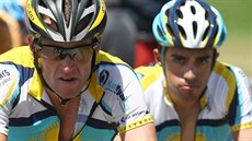 TÝMOVÍ RIVALOVÉ. Alberto Contador (vpravo) a Lance Armstrong měli za společných... TÝMOVÍ RIVALOVÉ. Alberto Contador (vpravo) a Lance Armstrong měli za společných...
