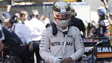 Lewis Hamilton po kvalifikaci na VC Monaka
