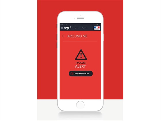 Mobilní aplikace SAIP varující ped hrozbou teroristického útoku
