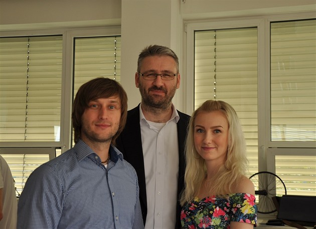 Jan Veselý (zleva), Zdenk Horák a Tereza Voavková se podílejí na projektu...