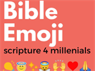 Tituln strana knihy Bible Emoji: Psmo pro generaci milnia (3. ervna 2016).