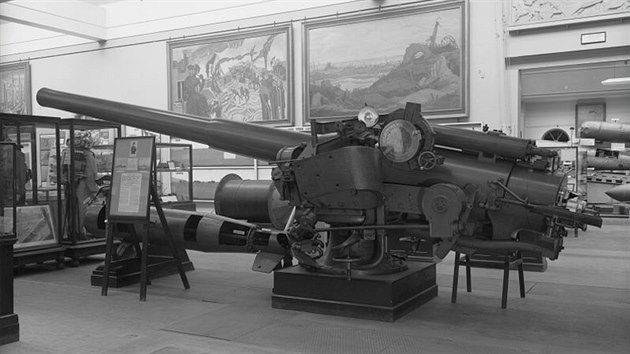 Kanon, kter obsluhoval Jack Cornwell, m ve svch sbrkch Imperial War Museum