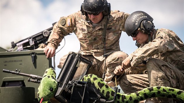 Americk jednotky na cvien Anakonda 16" v Polsku