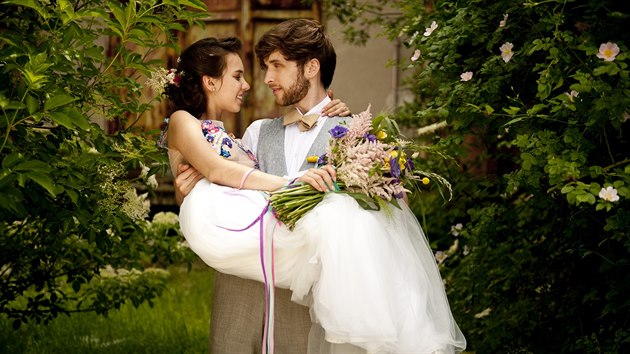 Michaela Doubravov a Roman Tome se vzali 1. ervna 2016.