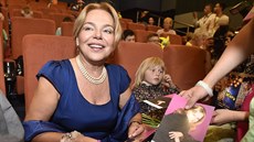 Herečka Dagmar Havlová na zlínském festivalu. Herečka Dagmar Havlová na zlínském festivalu.