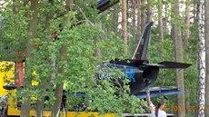 Letadlo UL Albi 39 skonilo v lese.