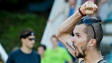 Jakub Holuša má radost ze svého výkonu na Memoriálu Josefa Odložila. Jakub Holuša má radost ze svého výkonu na Memoriálu Josefa Odložila.