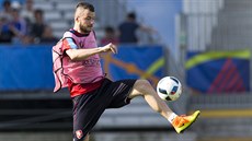 Daniel Pudil na otevřeném tréninku české reprezentace v Tours Daniel Pudil na otevřeném tréninku české reprezentace v Tours