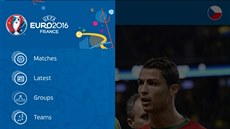 V oficiální aplikaci UEFA získáte vechny informace o fotbalovém mistrovství...