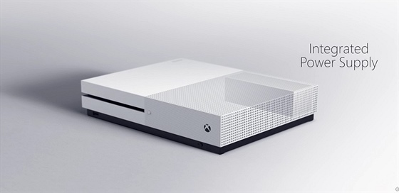 Odhalení modelu Xbox One S bhem konference ped akcí E3 2016.