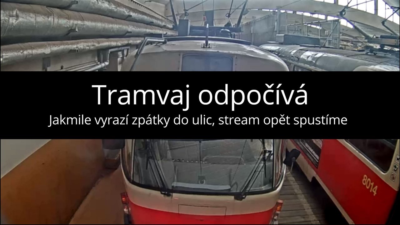 Tramvaj je v depu