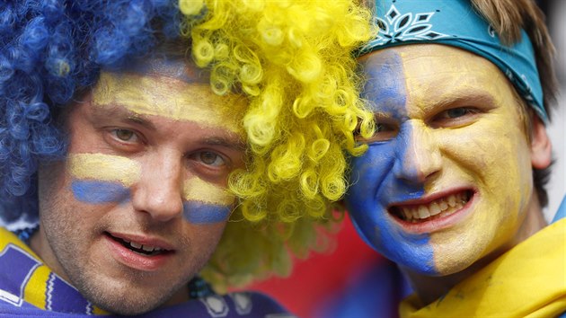 Fanouci Ukrajiny ped utknm skupiny C proti Severnmu Irsku.