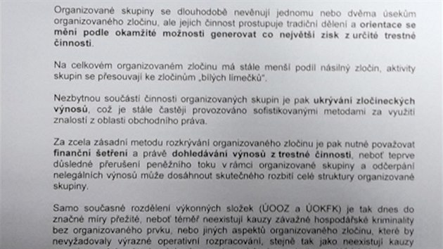 Informace ministerstva vnitra k organizační změně Policie ČR (strana 2)