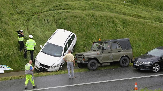 Nehoda na dlnici D5 - Letkov u Plzn (15. 6. 2016)