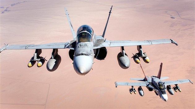 Hornety F/A 18C bhem soute USMC