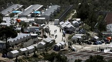 Uprchlický tábor Moria na eckém ostrov Lesbos (10. ervna 2016)